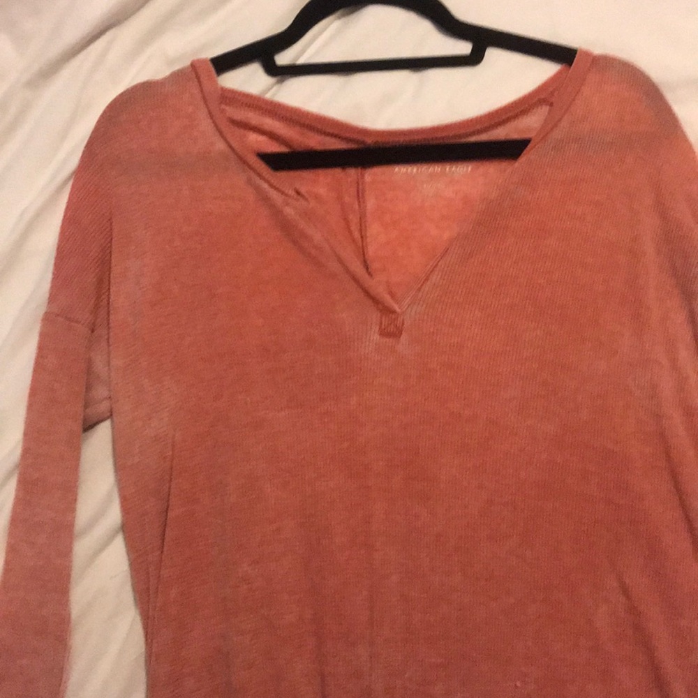 long sleeve pink shirt